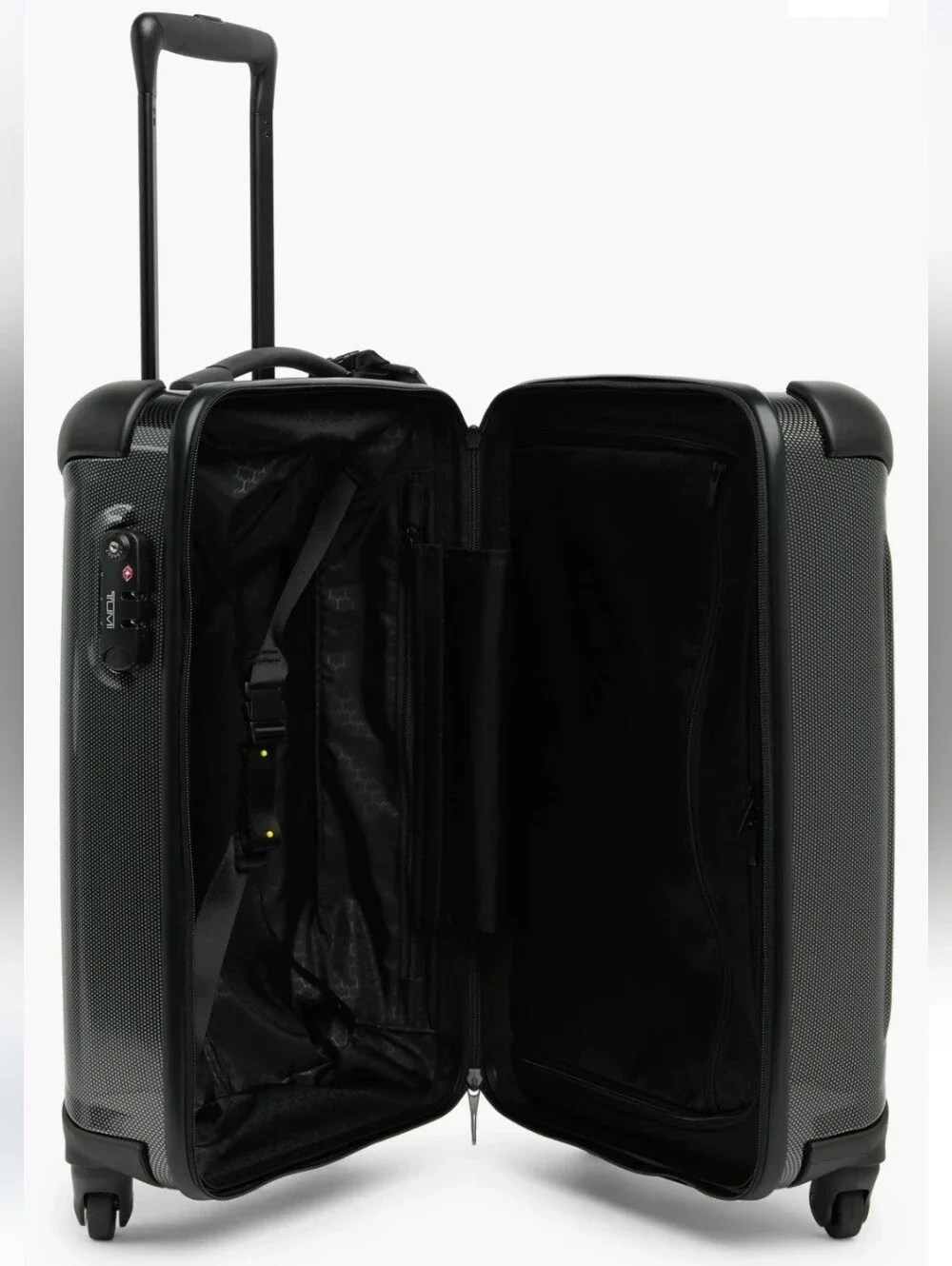 New TUMI Vapor International Carry-On in Black / Silver (msrp $675)